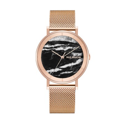 A niche and retro-designed watch with a simple and artistic temperament for both men and women. It features a natural marble dial